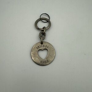 Vintage‎ Moschino Cutout Heart Redwall Keychain